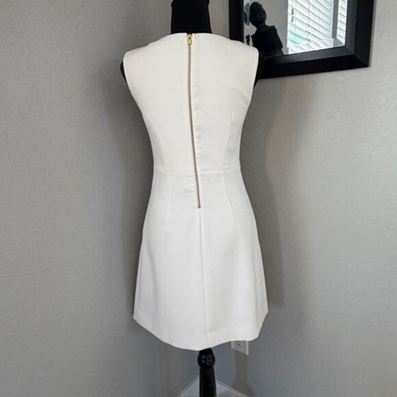 DVF Diane Von Furstenberg Carpreena Mini Shift Dress White Sz 2 - Picture 9 of 16